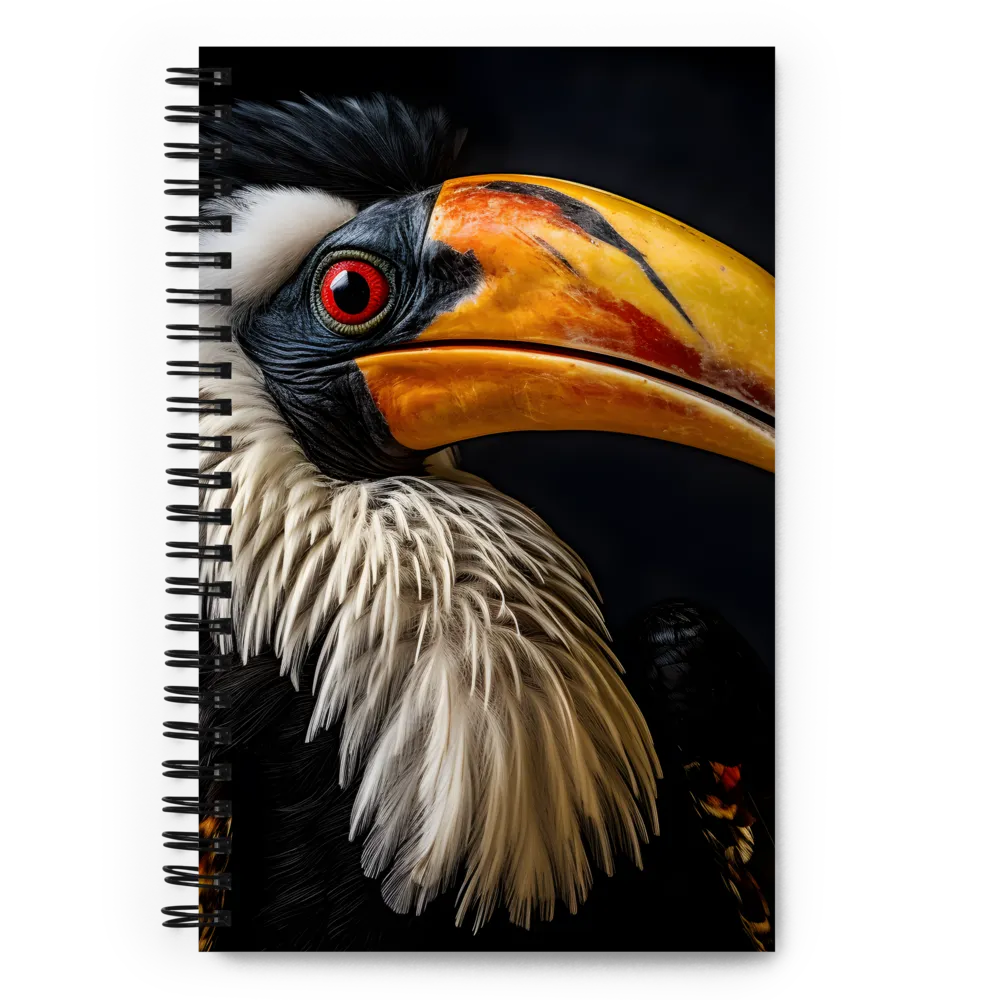 Majestic Hornbill Portrait | Spiral Notebook