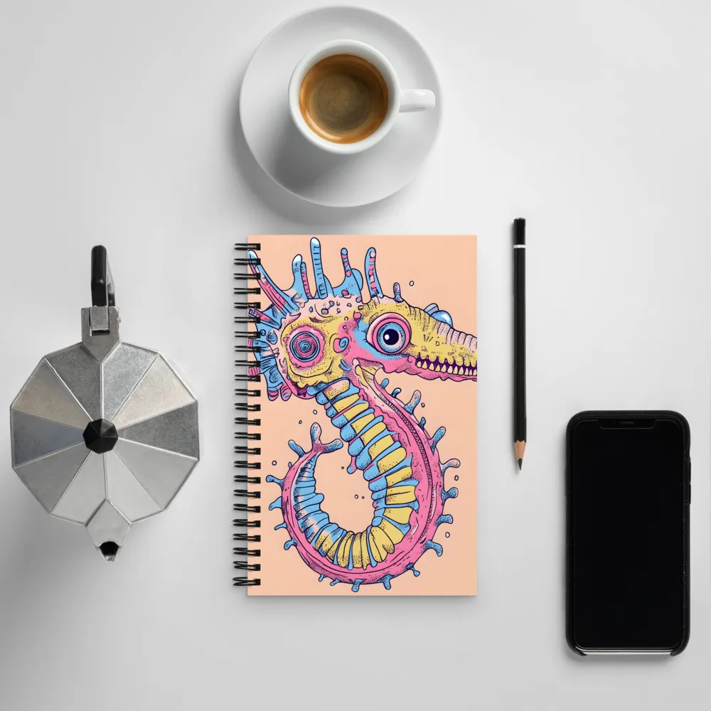 Whimsical Sea Dragon: An Intricate Fantasy | Spiral Notebook