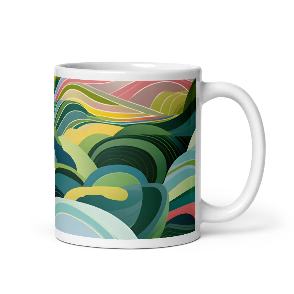 Waves of Serenity | Mug with White inside | 11 oz