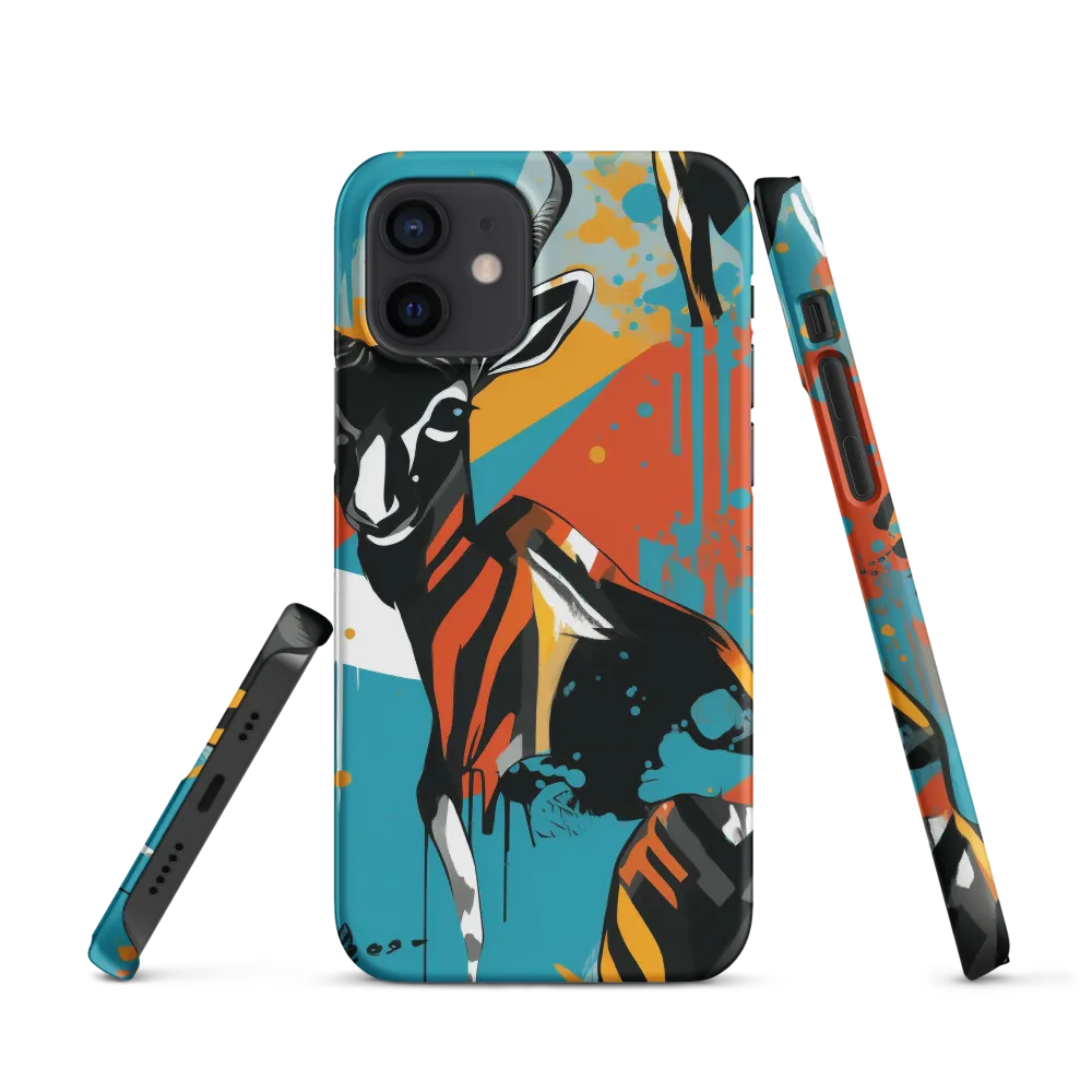 Dynamic Antelope in Vivid Abstract