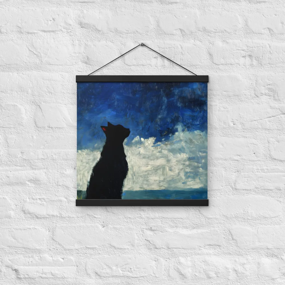 Serenade of the Night | Poster With Black Wood Hanger | 16″×16″