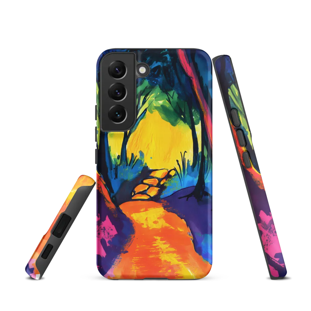 Path Through a Vibrant Forest