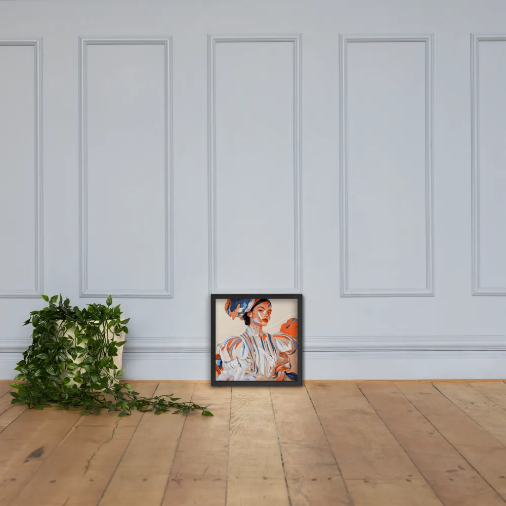 Vibrant Elegance | Poster with Black Frame | 14″×14″
