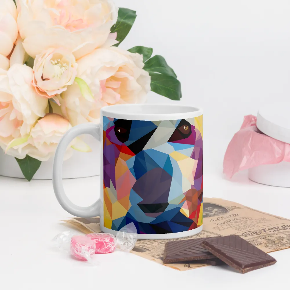 Playful Geometry: The Bear's Face | Mugs | Multiple Sizes & Colors