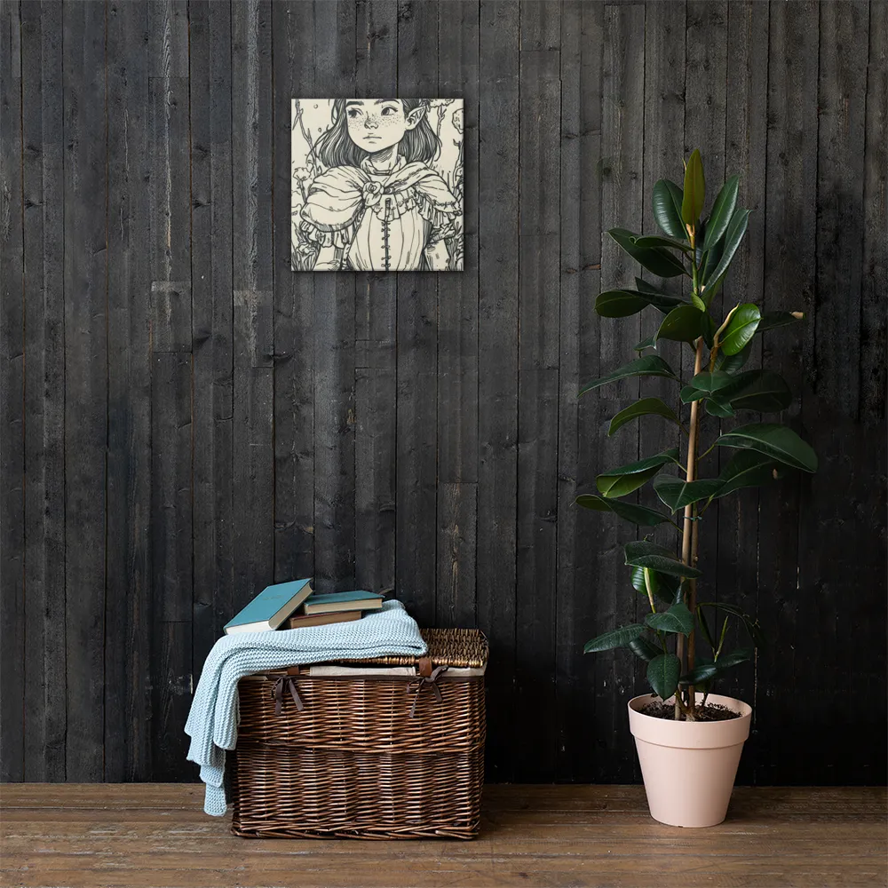 A Young Guardian of Nature | Canvas | 16″×16″