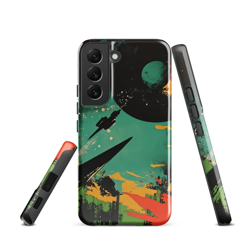 Journey Through the Cosmic Canvas | Phone Case |  S22 | Tough Case | Glossy
