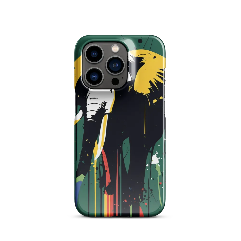 Majestic Minimalism: The Colorful Elephant