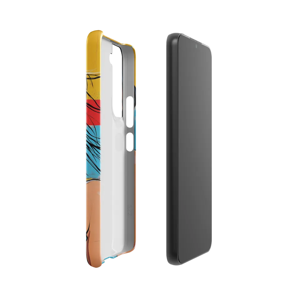 Vibrant Portrait of Modern Youth | Phone Case |  S22 | Snap Case | Glossy