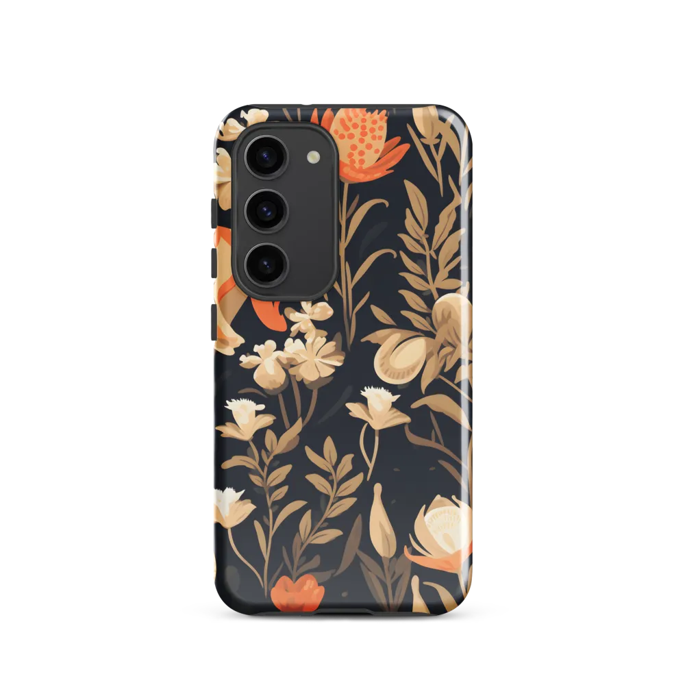 Floral Harmony: A Dance in the Dark