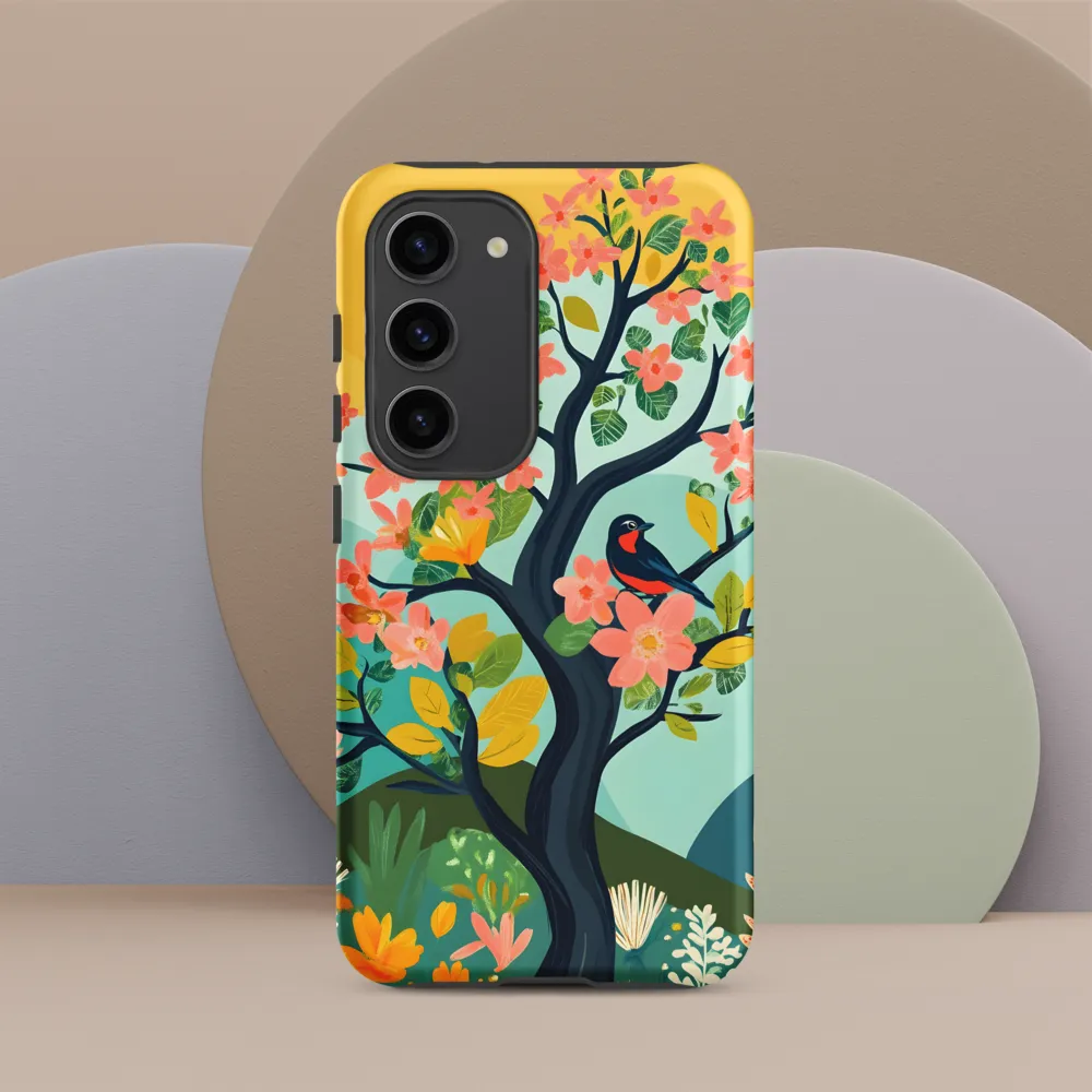 Spring Blossoms: A Serene Encounter | Phone Case |  S23 | Tough Case | Matte