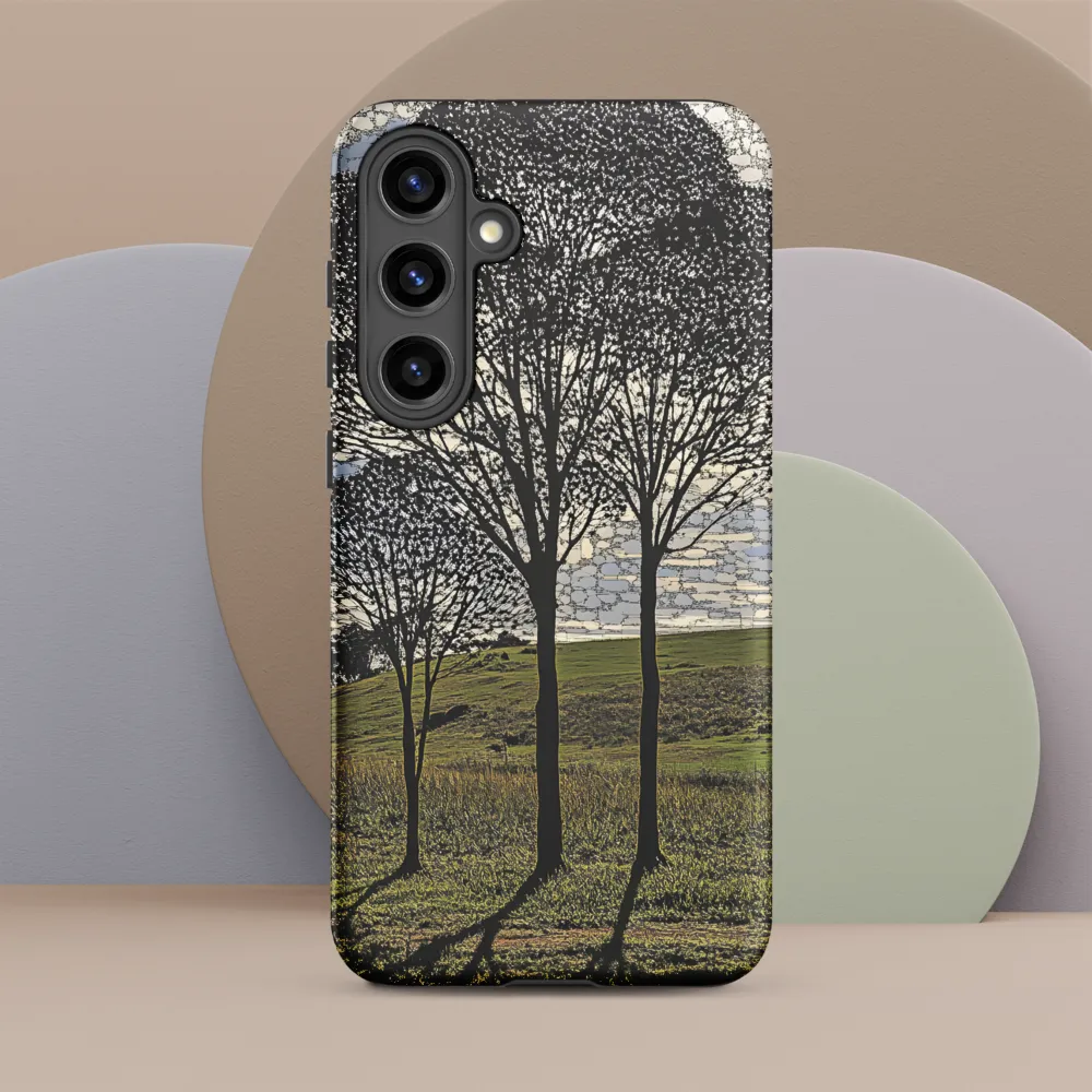 Tranquil Shadows: A Silhouette of Nature