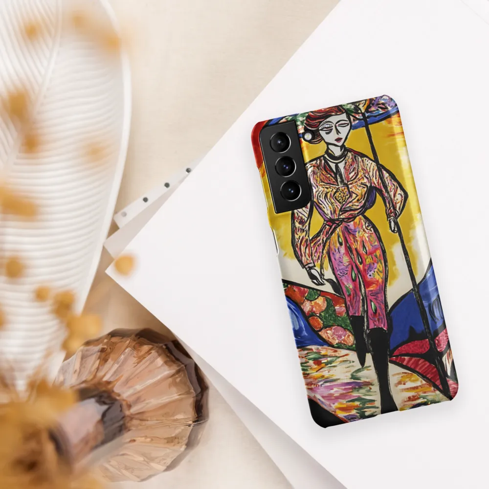Walking Through Vibrant Landscapes | Phone Case |  S21 Plus | Snap Case | Matte