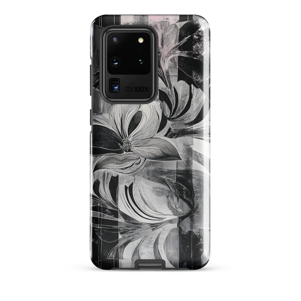 Floral Fusion in Monochrome