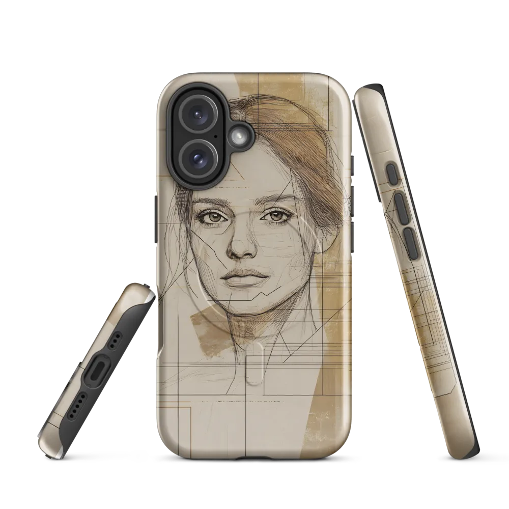 Geometric Elegance: A Modern Portrait