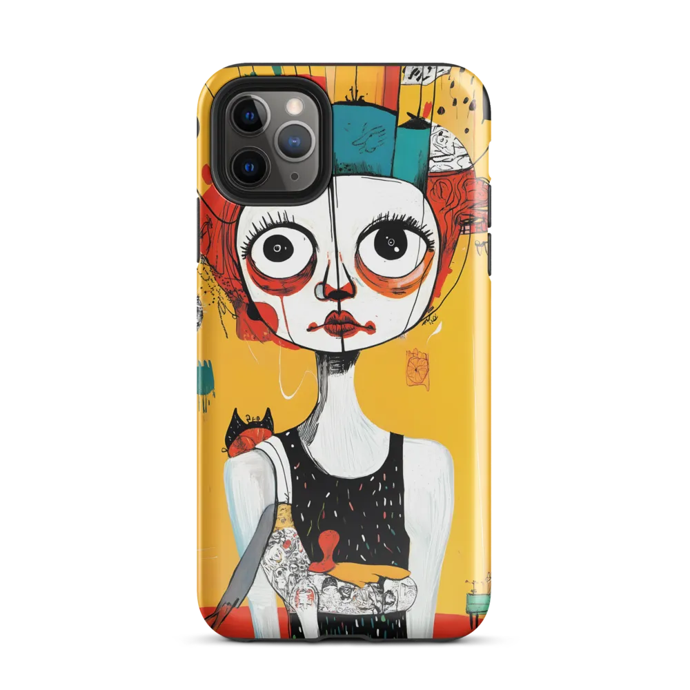 Whimsical Reflections: A Surreal Portrait | Phone Case |  11 Pro Max | Tough Case | Glossy