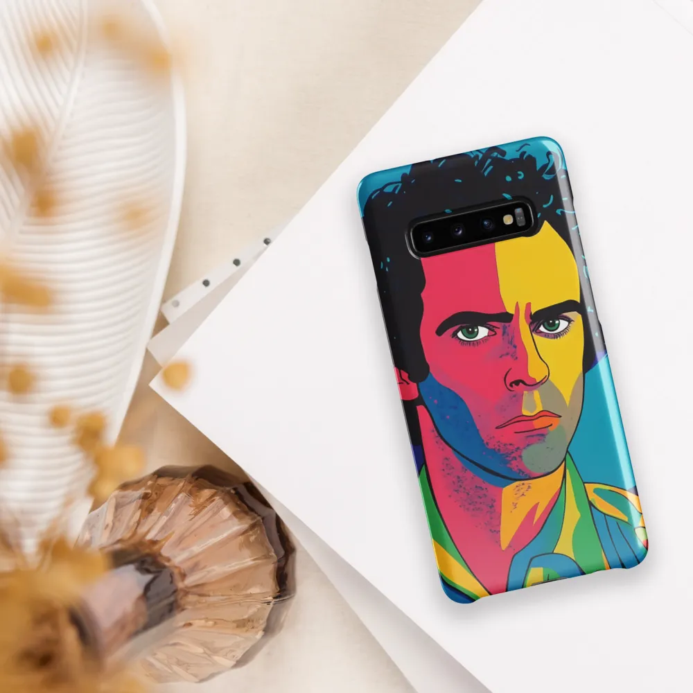 Electric Visage: A Portrait of Vibrance | Phone Case |  S10 Plus | Snap Case | Glossy