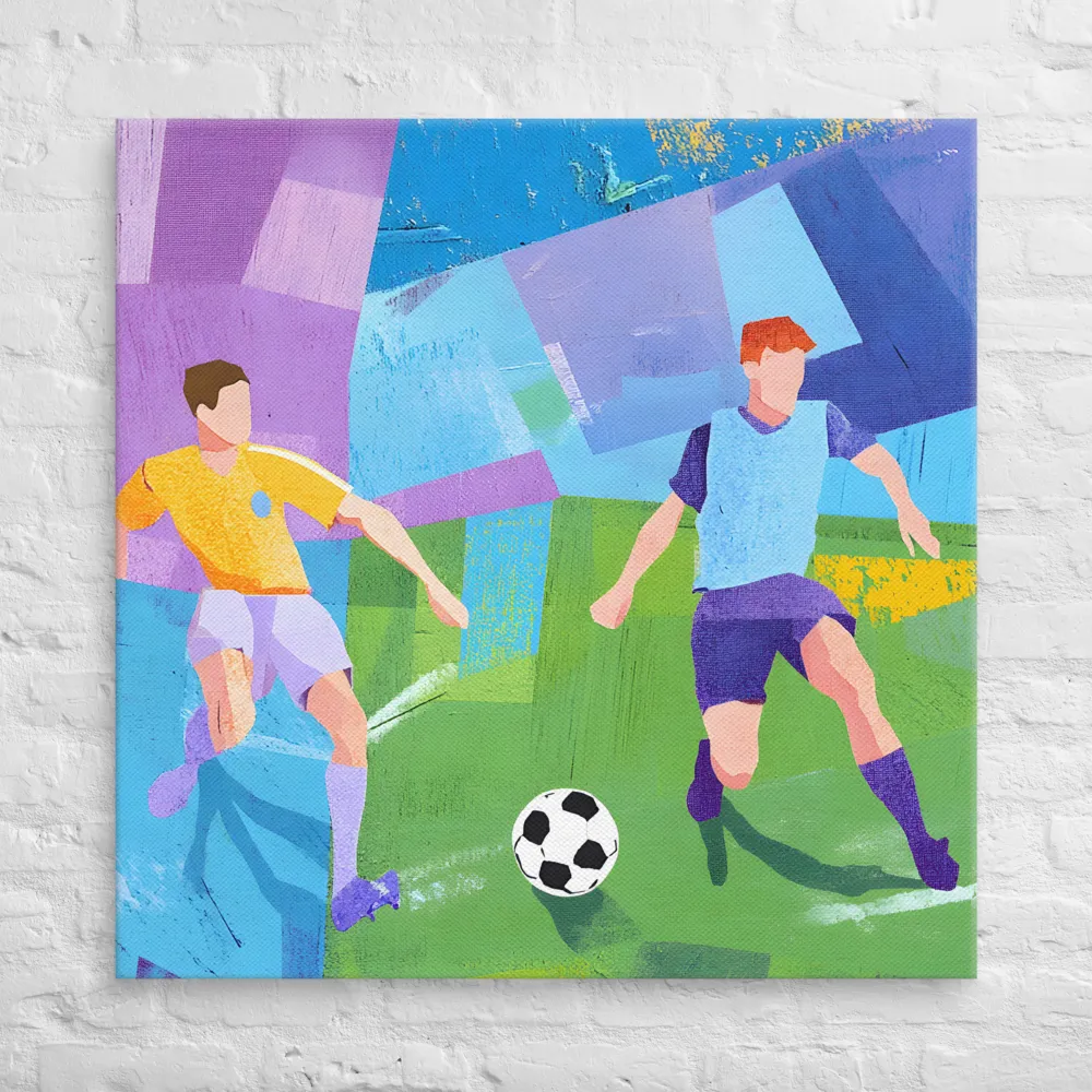 Dynamic Duel on the Field | Canvas | 37″×37″