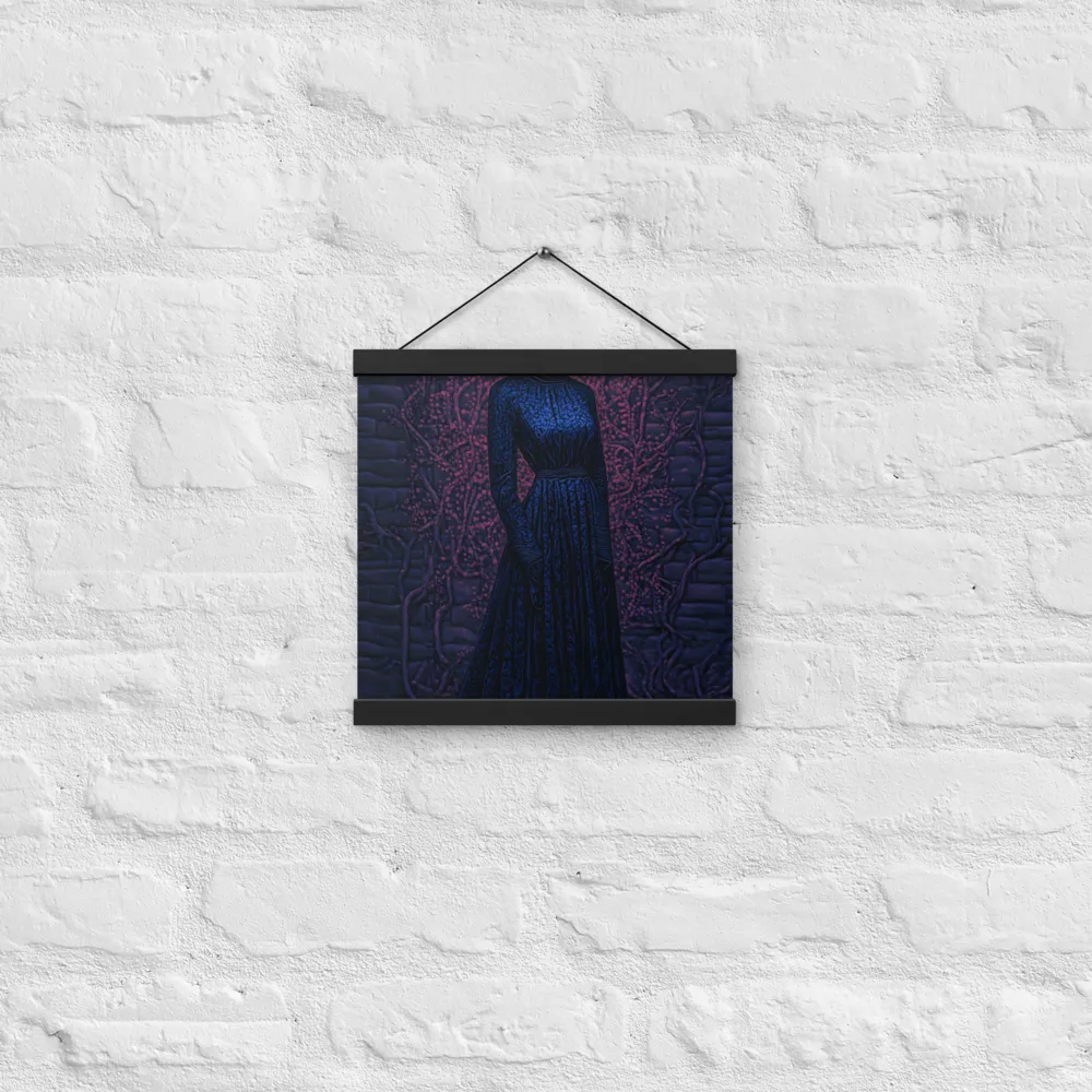 Veil of Enigma | Poster With Black Wood Hanger | 12″×12″