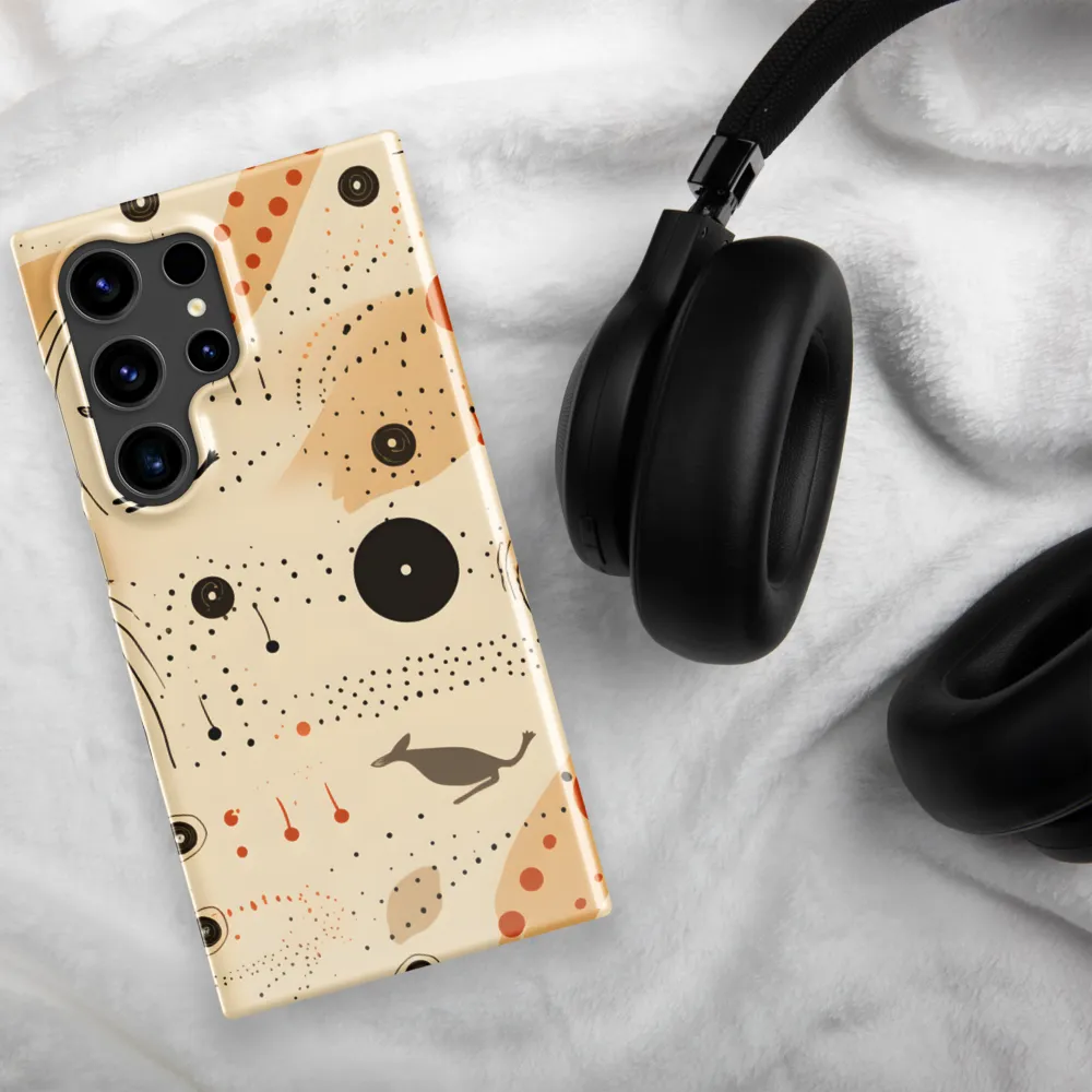 Playful Patterns in Earth Tones | Phone Case |  S24 Ultra | Snap Case | Glossy