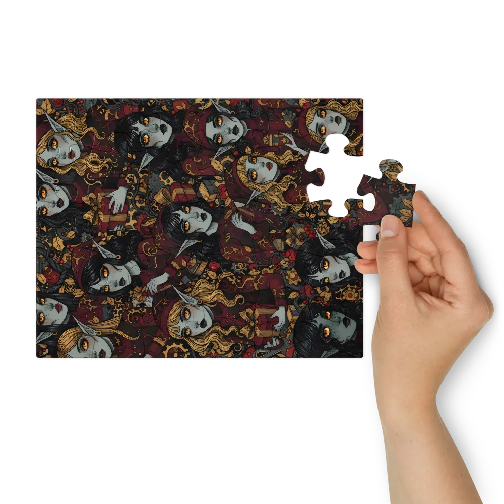 Elven Gift Givers 
 Jigsaw Puzzle in Tin Box