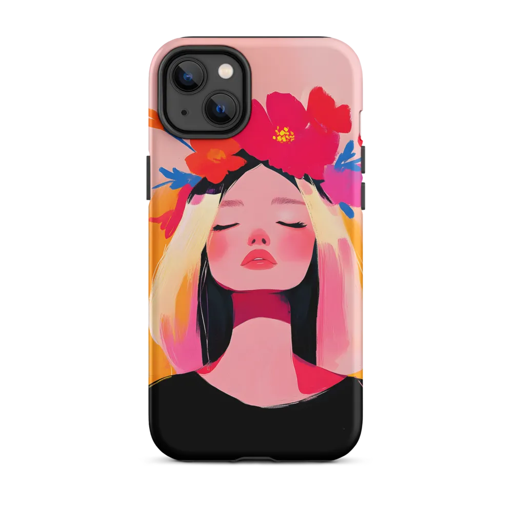 Floral Serenity | Phone Case |  14 Plus | Tough Case | Matte