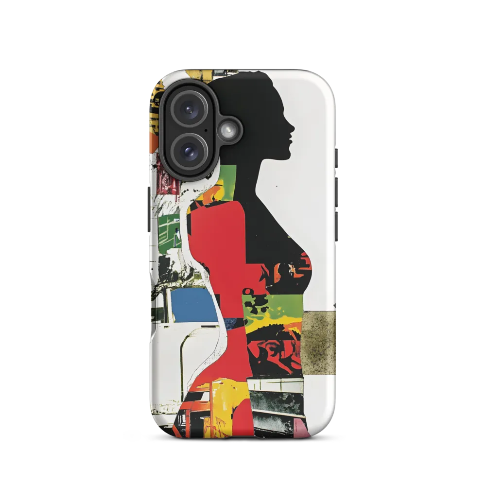 Collage of Colors: A Silhouette's Story | Phone Case