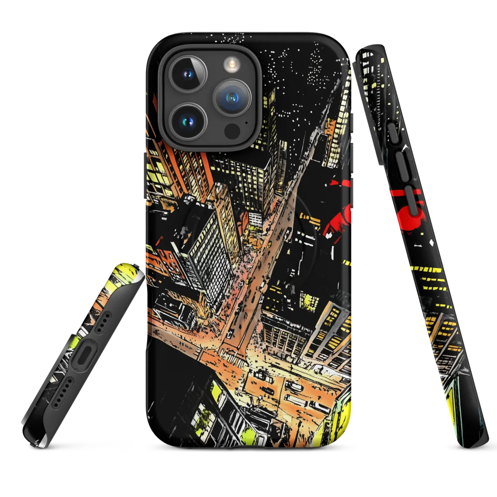 Urban Nightscape: A Bird's-eye View