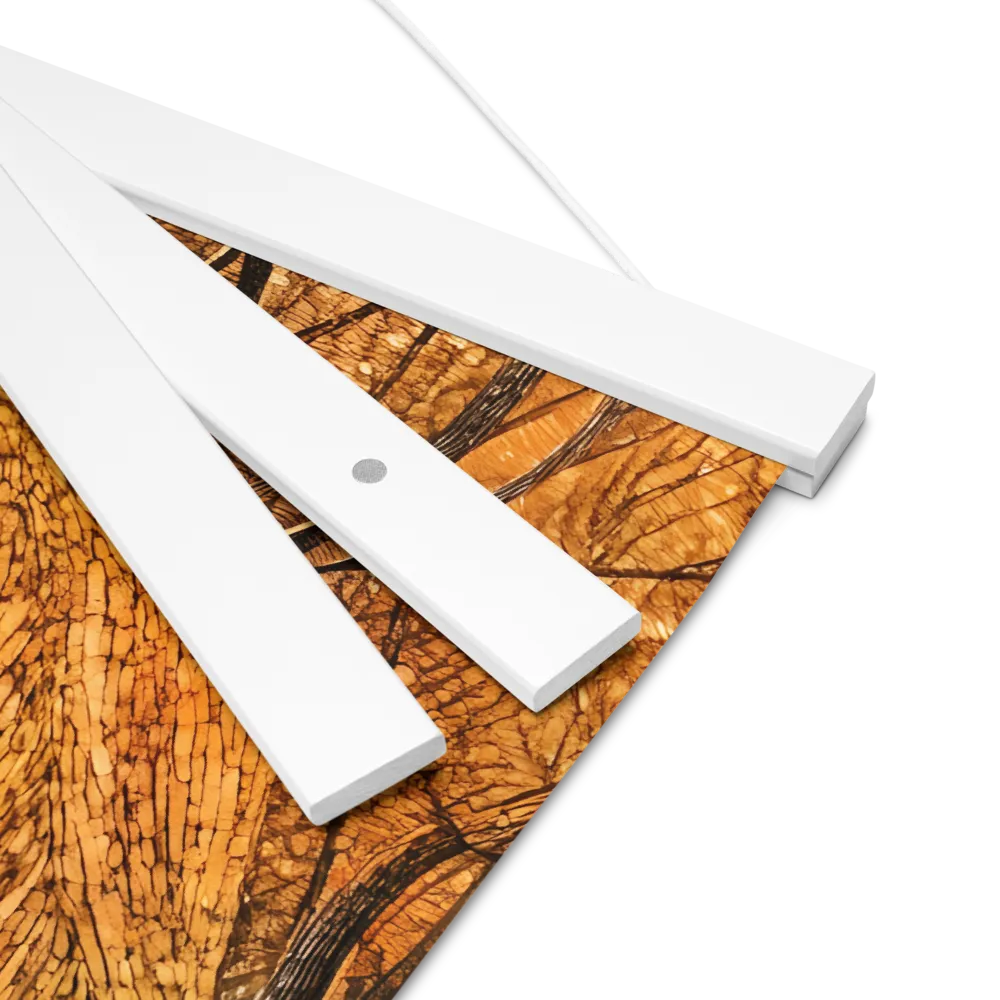 Embrace of Autumn | Poster With White Wood Hanger | 16″×16″