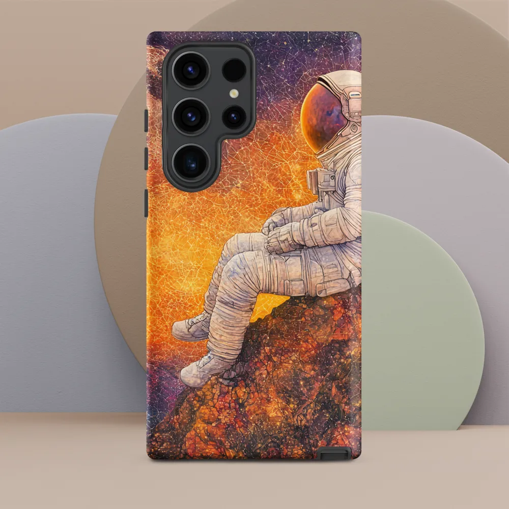 Cosmic Contemplation | Phone Case |  S23 Ultra | Tough Case | Matte