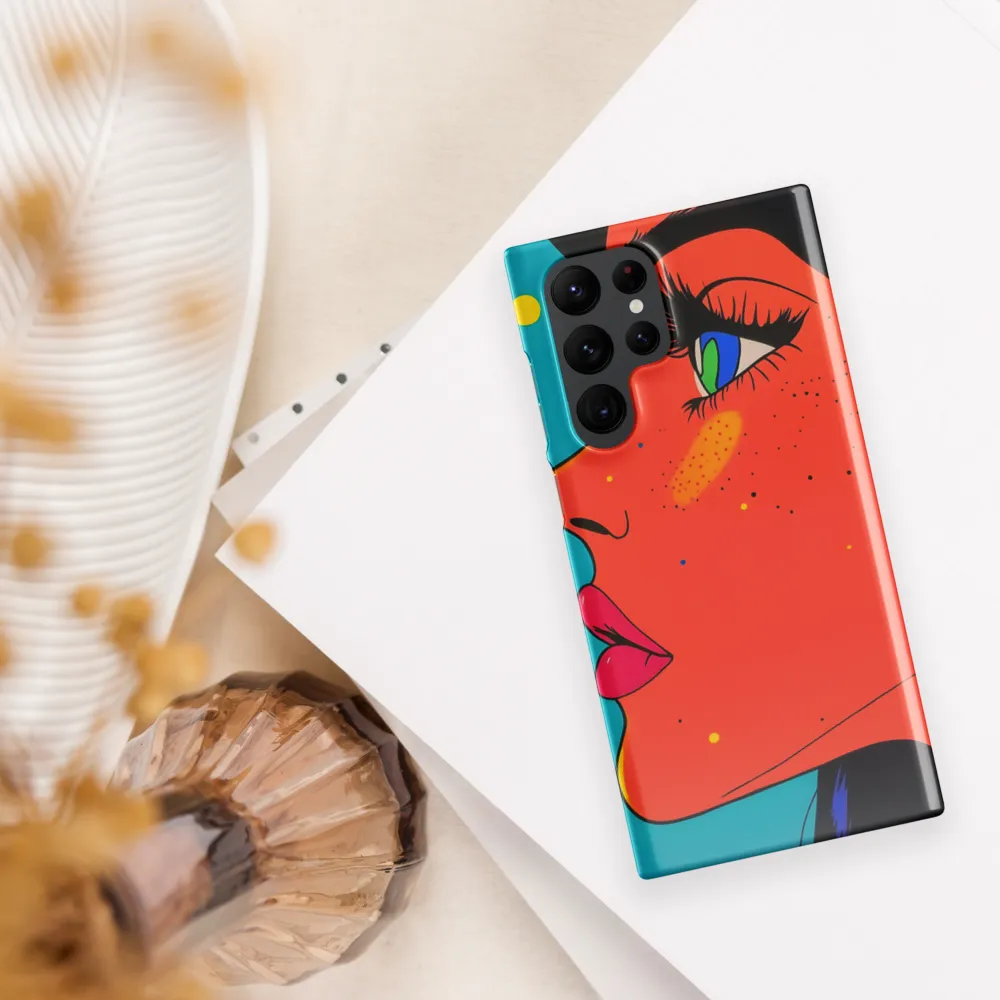 Vibrant Feminine Profile in Pop Art