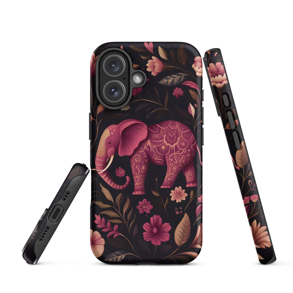 Elegance in Bloom: The Enchanted Elephant | Phone Case