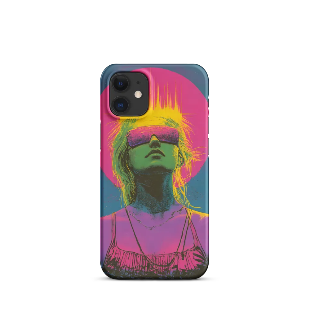 Neon Dreams: Portrait of a Modern Muse | Phone Case |  12 Mini | Snap Case | Matte