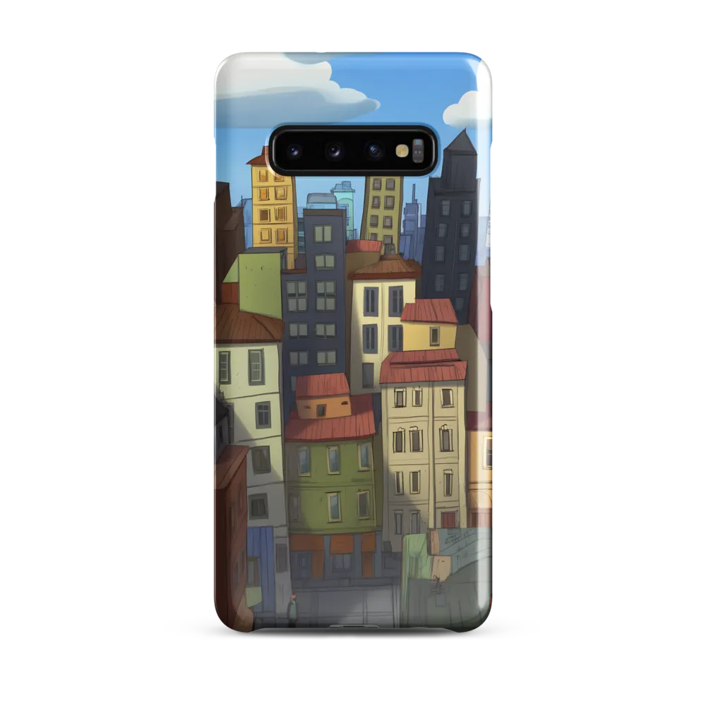 Urban Symphony: A Colorful Cityscape | Phone Case |  S10 Plus | Snap Case | Glossy