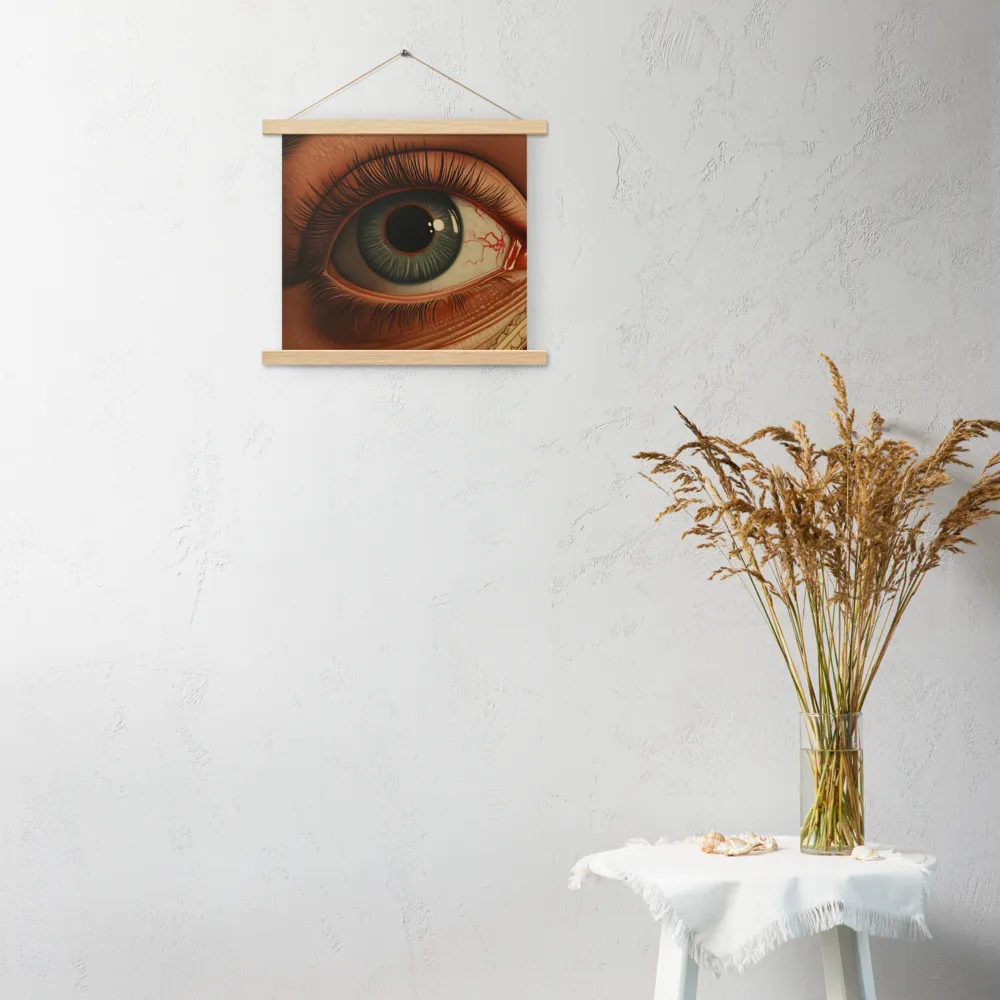 The Gaze of Anatomy | Poster With Oak Wood Hanger | 14″×14″
