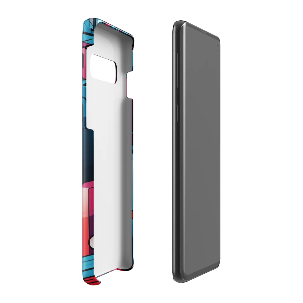 Dynamic Geometry: A Colorful Interplay | Phone Case |  S10 Plus | Snap Case | Glossy