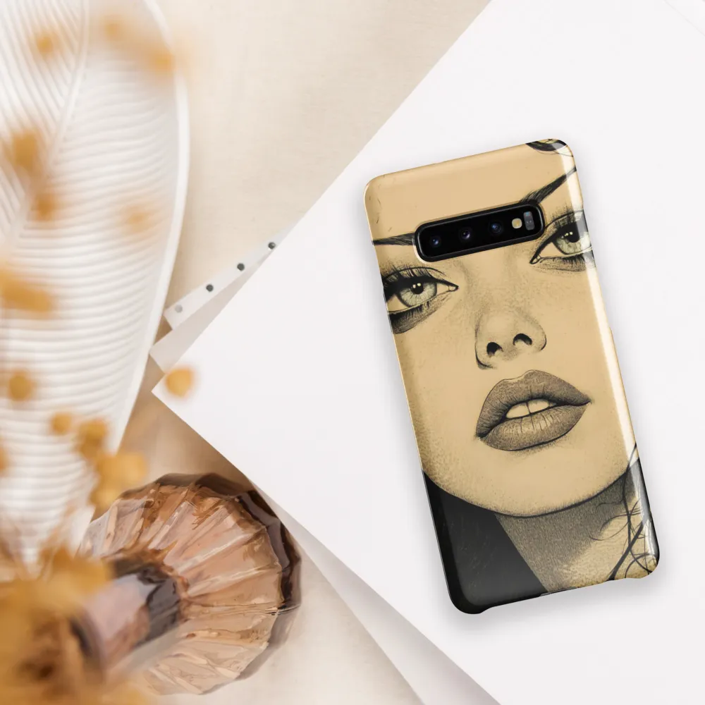 Enigmatic Gaze | Phone Case |  S10 Plus | Snap Case | Glossy