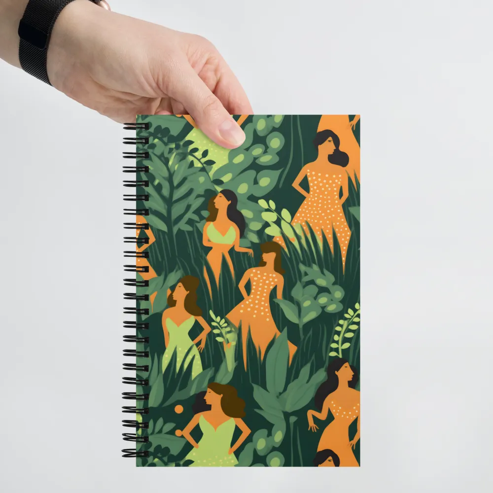 Playful Harmony in Patterns | Spiral Notebook