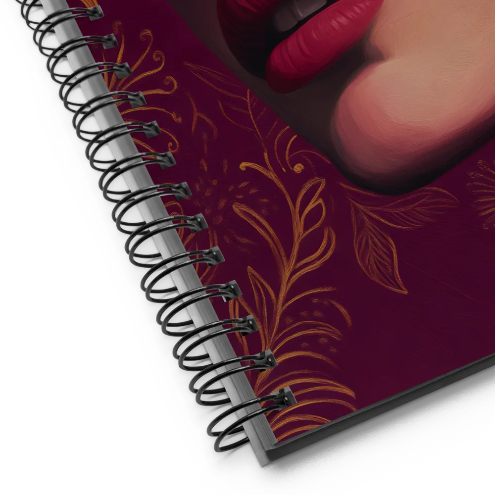 Portrait of Serene Beauty | Spiral Notebook