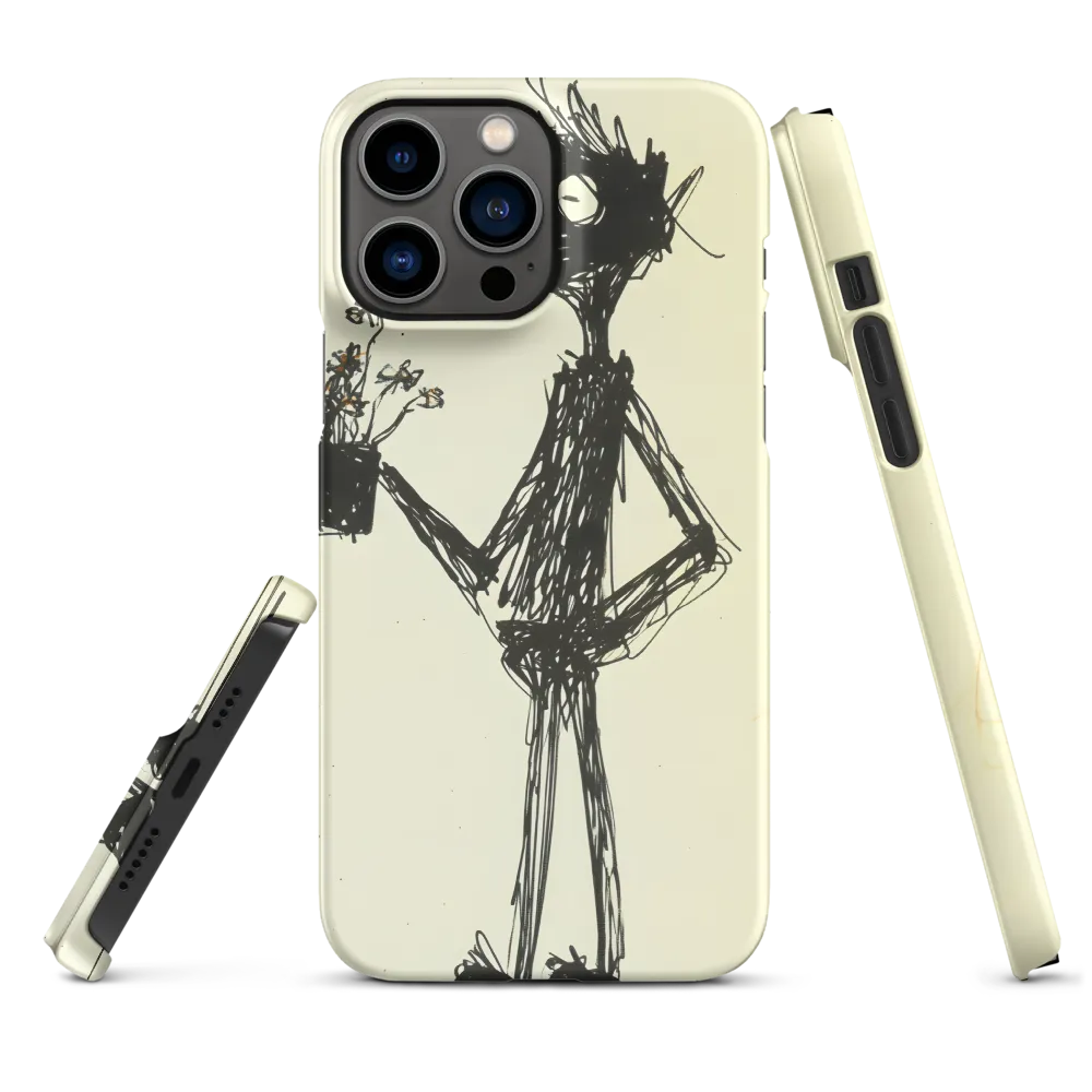 Whimsical Figure with Flowers