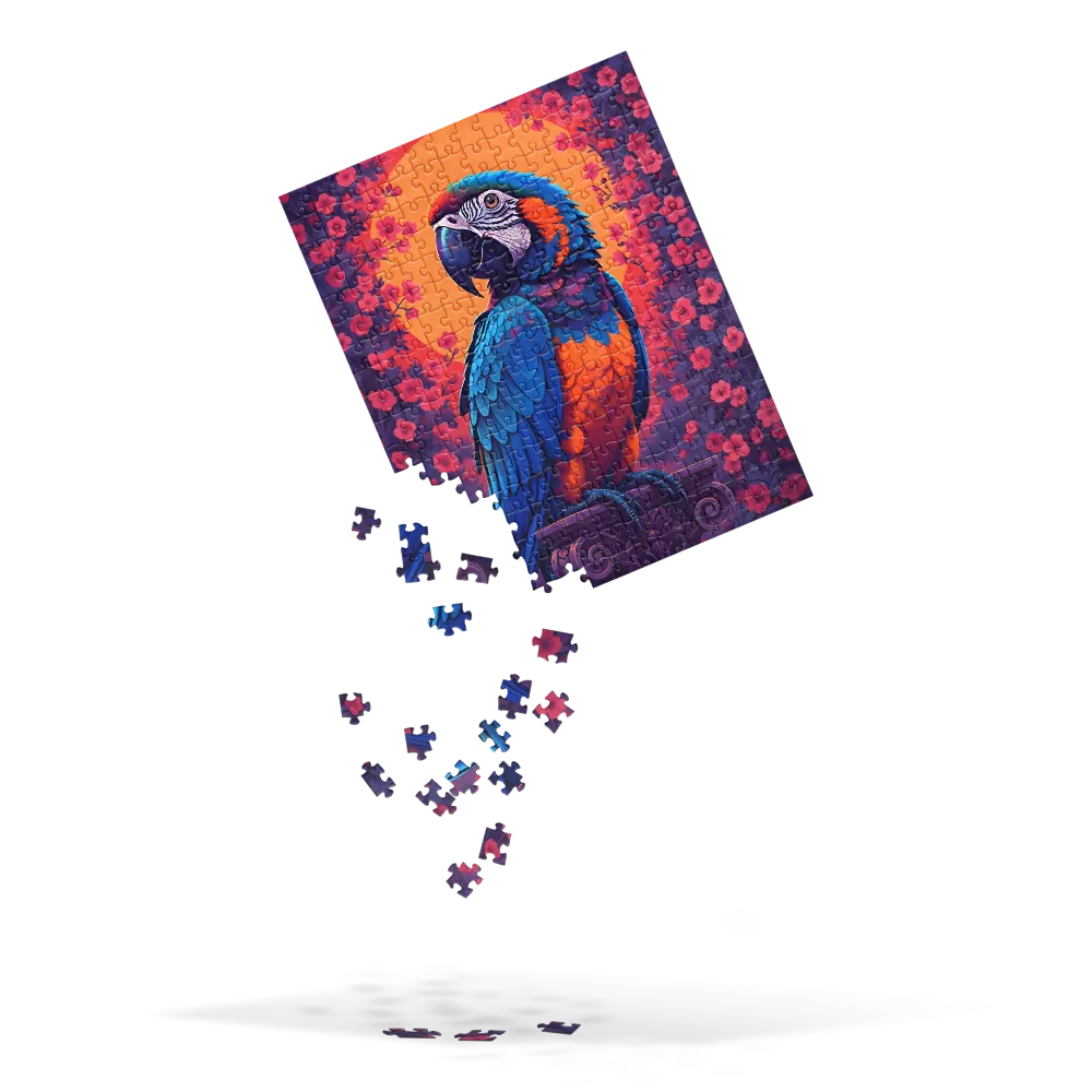 Sunset Macaw 
 Jigsaw Puzzle