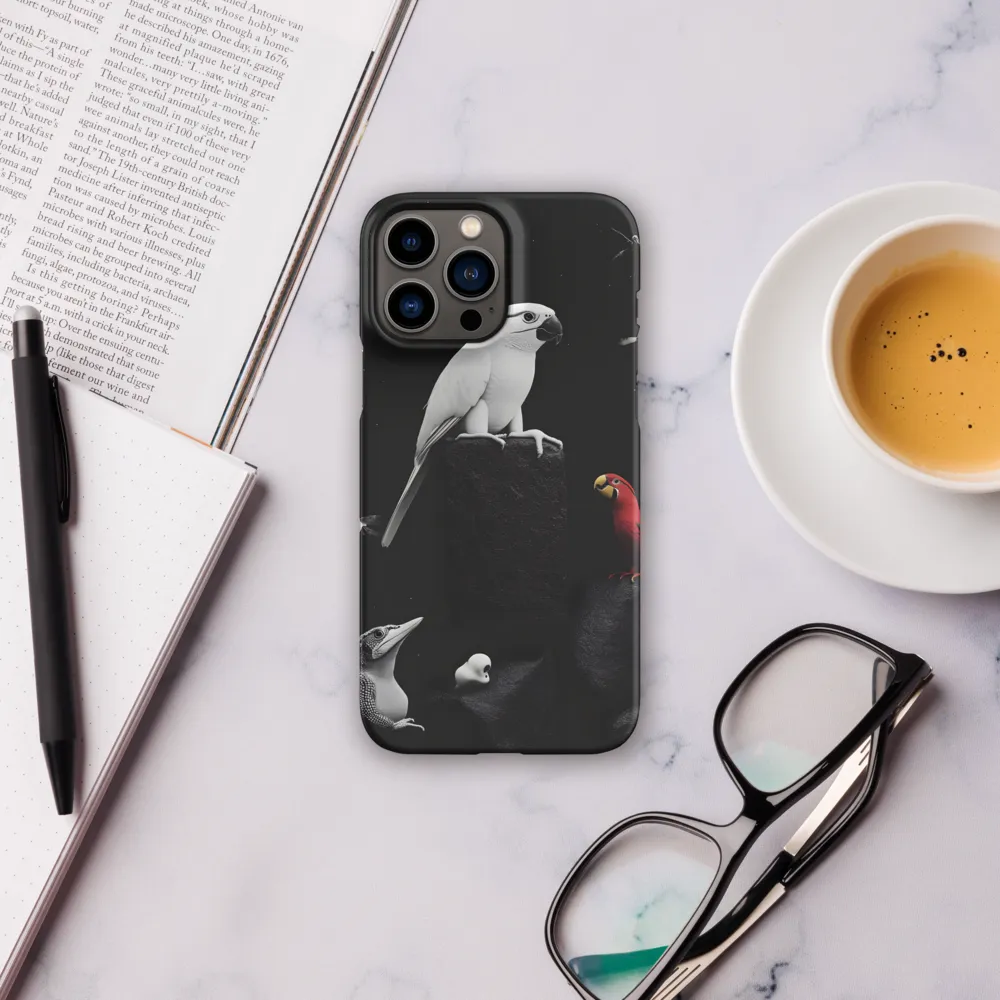 Harmony in Monochrome: A Surreal Assembly of Nature | Phone Case |  13 Pro Max | Snap Case | Matte