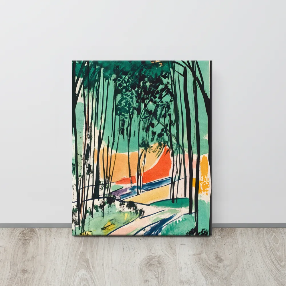Winding Path Through the Forest | Canvas | 16″×20″
