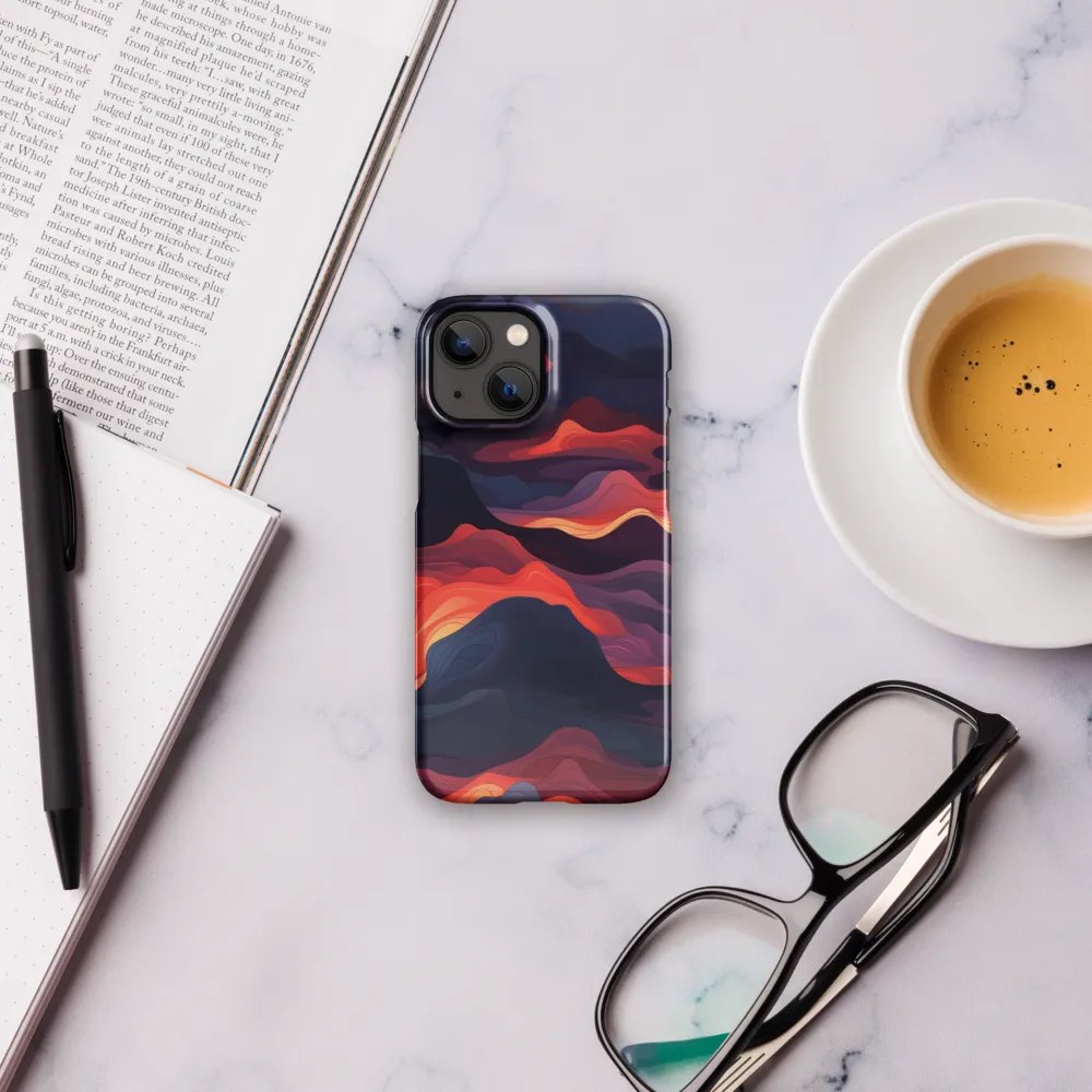 Ethereal Waves of Color | Phone Case |  13 Mini | Snap Case | Glossy