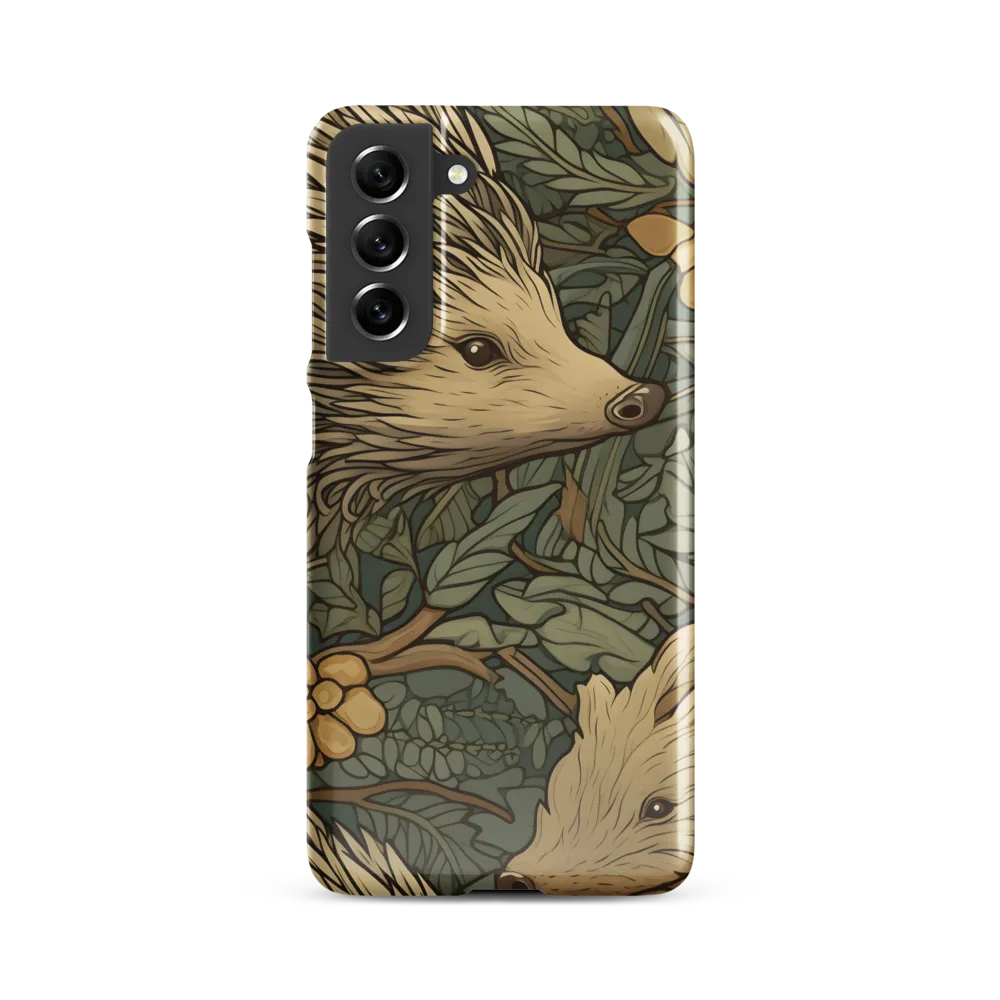 Whimsical Hedgehog Garden | Phone Case |  S21 FE | Snap Case | Glossy
