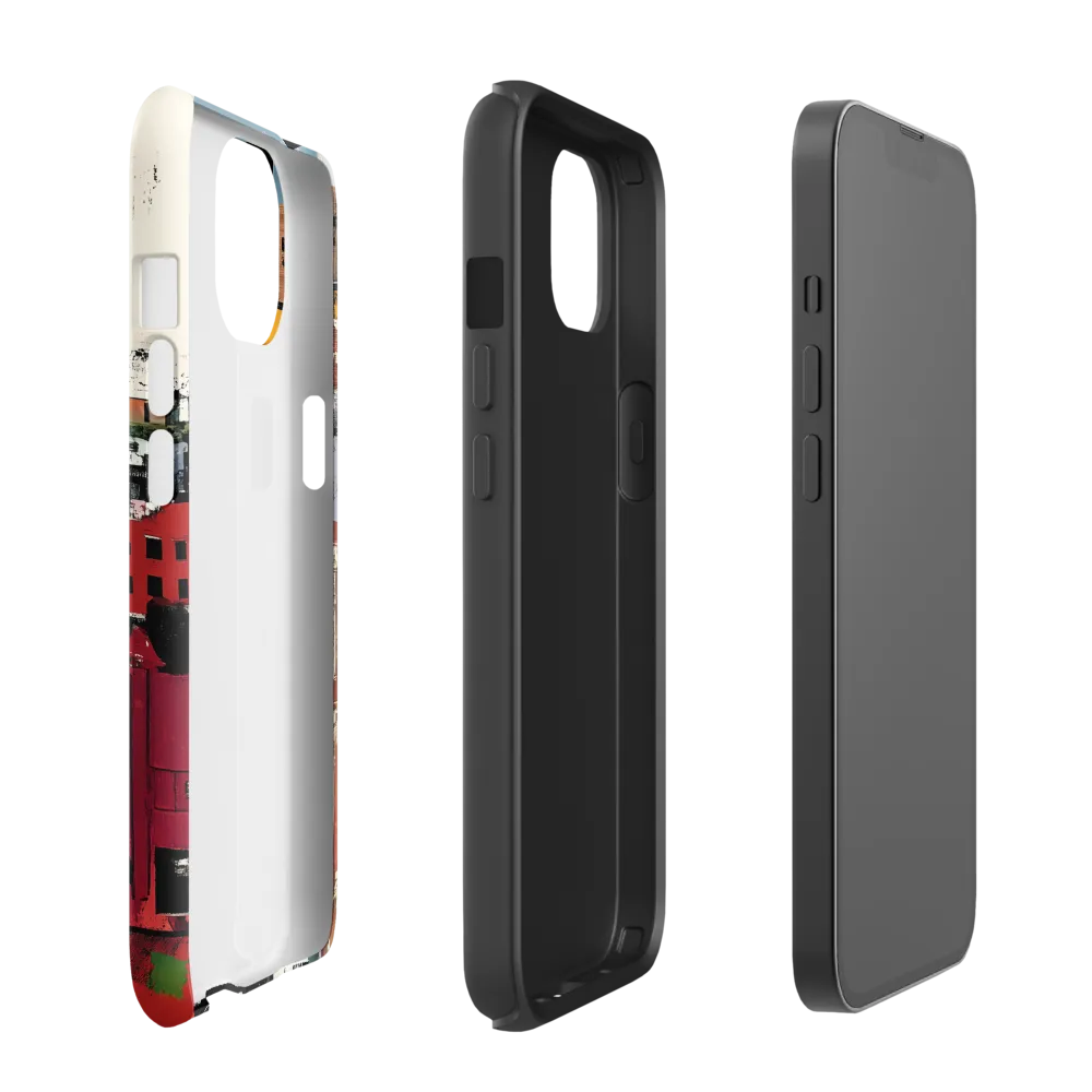 Urban Collage: A Vivid Cityscape | Phone Case |  13 | Tough Case | Matte