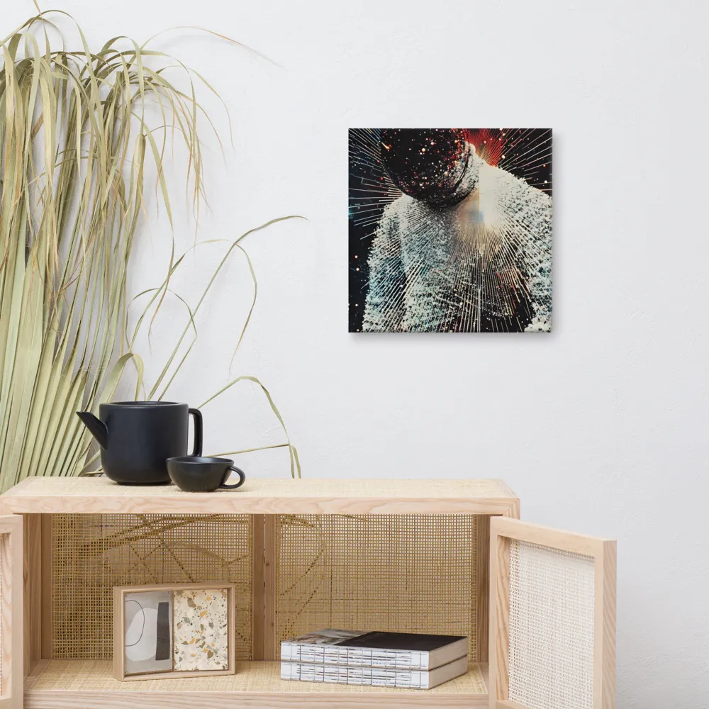 Ethereal Astronaut: A Journey Through the Cosmos | Canvas | 16″×16″