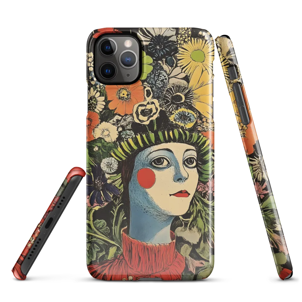 Floral Whimsy: A Portrait of Nature's Embrace | Phone Case |  11 Pro Max | Snap Case | Glossy