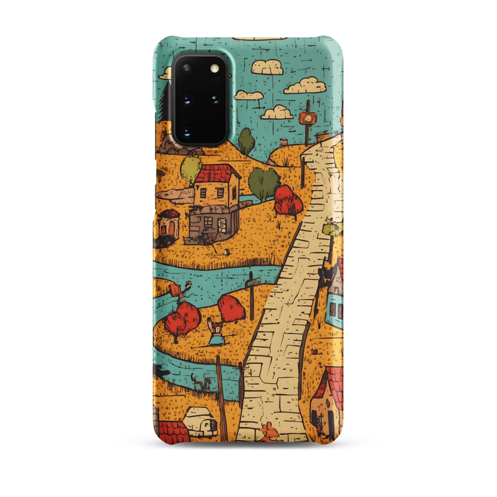 Whimsical Village Landscape