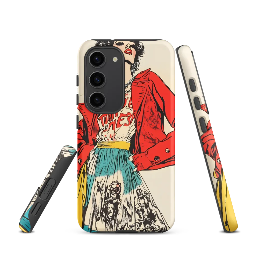 Vibrant Elegance: A Pop Art Fashion Statement