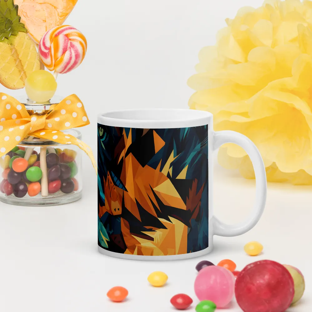 Wild Fusion: The Abstract Wolf | Mugs | Multiple Sizes & Colors